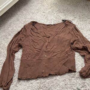 Elegant Brown Women's Dress